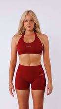 Load image into Gallery viewer, Scarlet Red ES TIME shorts ( front and back logo)
