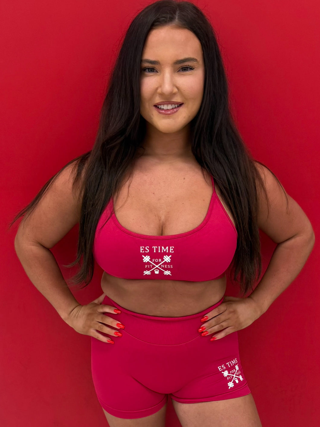 Red ES TIME FOR FITNESS Women Shorts