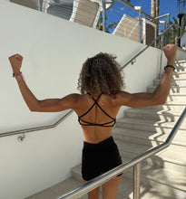 Load image into Gallery viewer, Black ES TIME FOR FITNESS Women Shorts

