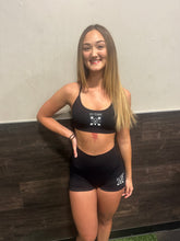 Load image into Gallery viewer, Black ES TIME FOR FITNESS Women Shorts
