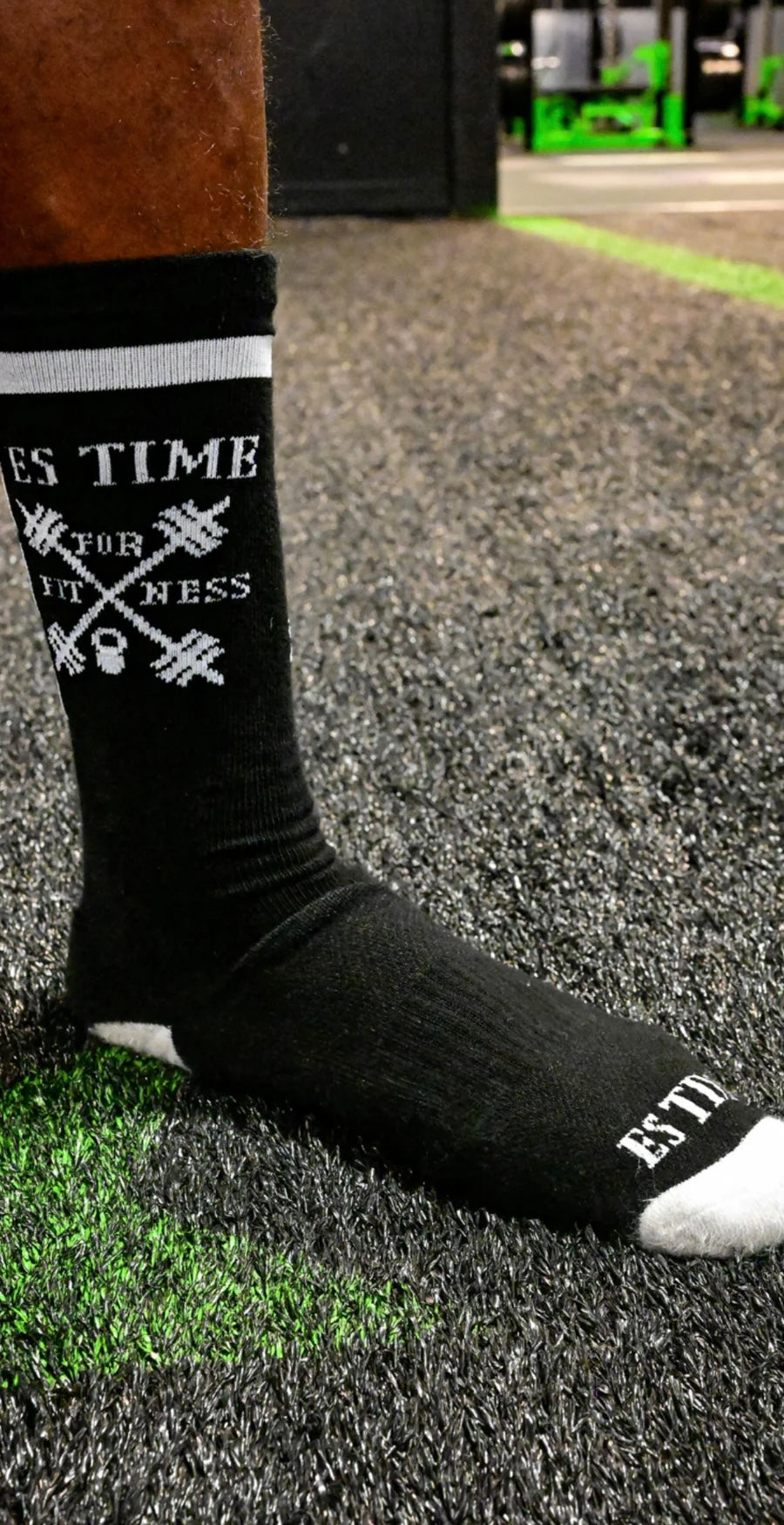 Pair Of ES TIME FOR FITNESS Black Socks ( 2 socks)