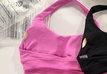 Load image into Gallery viewer, Pink ES TIME sports bra
