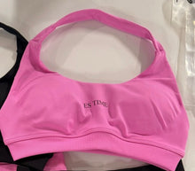 Load image into Gallery viewer, Pink ES TIME sports bra
