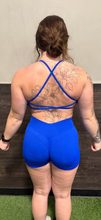 Load image into Gallery viewer, Blue ES TIME FOR FITNESS Sports Bra
