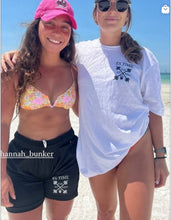 Load image into Gallery viewer, 5 inch seam ES TIME FOR FITNESS  Black Gym Shorts With White Logo  ( YES THEY HAVE POCKETS)
