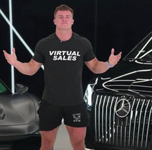 Load image into Gallery viewer, 5 inch seam ES TIME FOR FITNESS  Black Gym Shorts With White Logo  ( YES THEY HAVE POCKETS)
