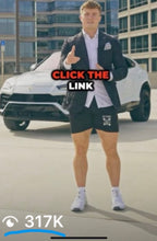 Load image into Gallery viewer, 5 inch seam ES TIME FOR FITNESS  Black Gym Shorts With White Logo  ( YES THEY HAVE POCKETS)
