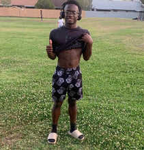 Load image into Gallery viewer, ES TIME Clock 5 inch seam black shorts
