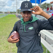 Load image into Gallery viewer, Black ES TIME FOR FITNESS  Hat (Trucker Cap) With White Logo
