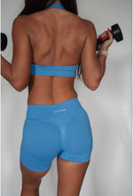 Load image into Gallery viewer, Light Blue ES TIME Sports Bra

