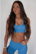 Load image into Gallery viewer, Light Blue ES TIME Sports Bra
