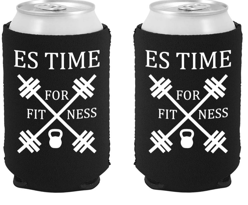 ES TIME FOR FITNESS Koozie Neonprene (WetSuit Material)